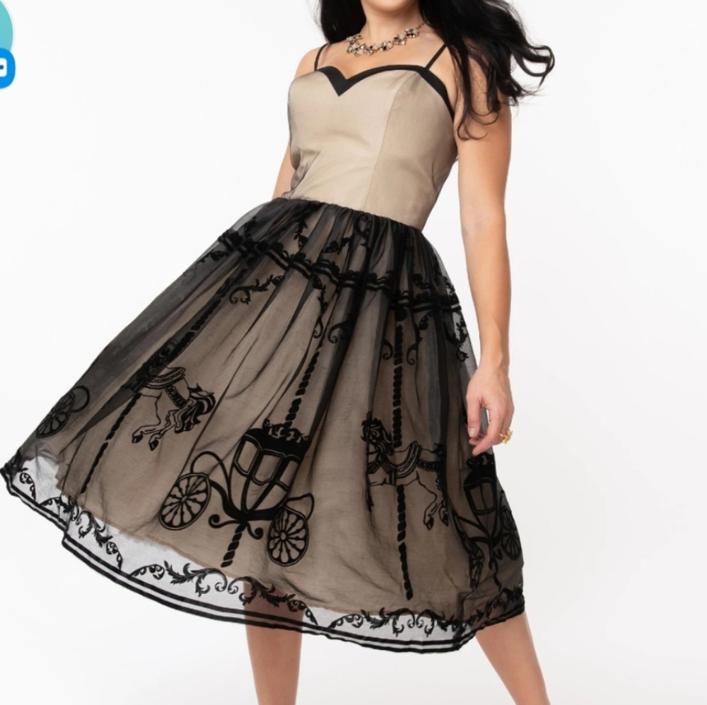 Unique Vintage Carousel Dress